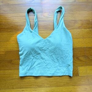 lululemon align moss green sports bra tank top